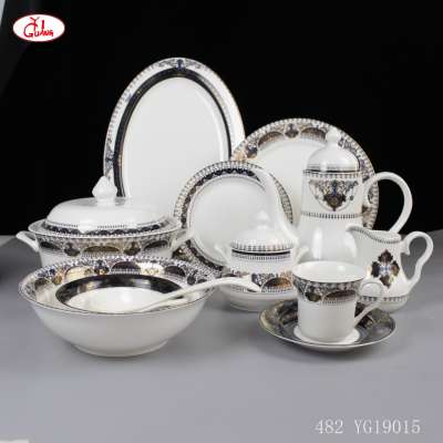 72 pcs Dinner set 72pcs , Service for 8 , Gold design ( wholesale only )